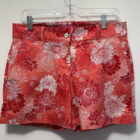Isaac Mizrahi Scattered Peony Women's Shorts Size 6 - Picture 1 of 3